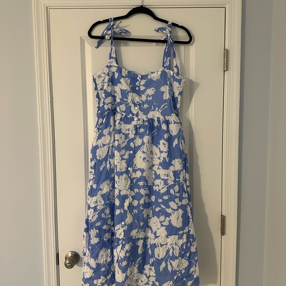 Tuckernuck Dresses & Skirts - Tuckernuck Hyacinth House Blue and White Floral Midi Dress